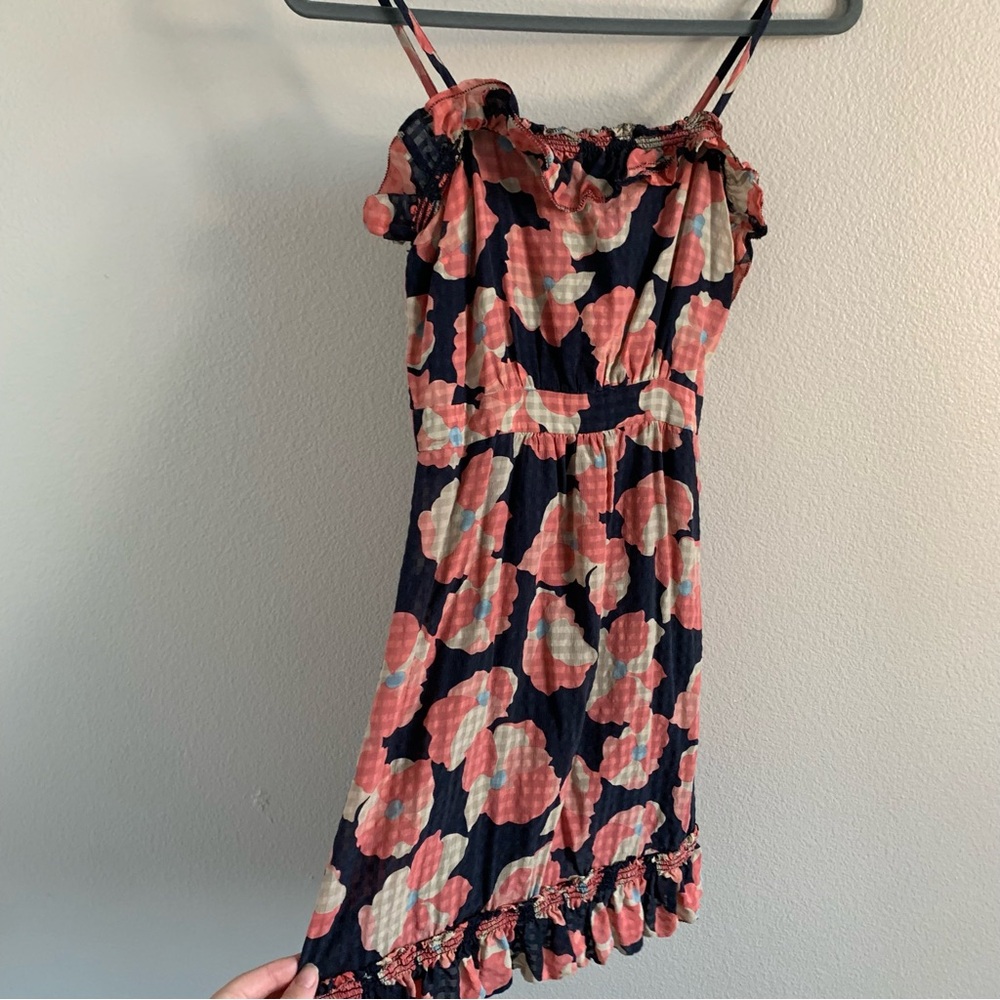 Juicy Couture Navy and Coral Top